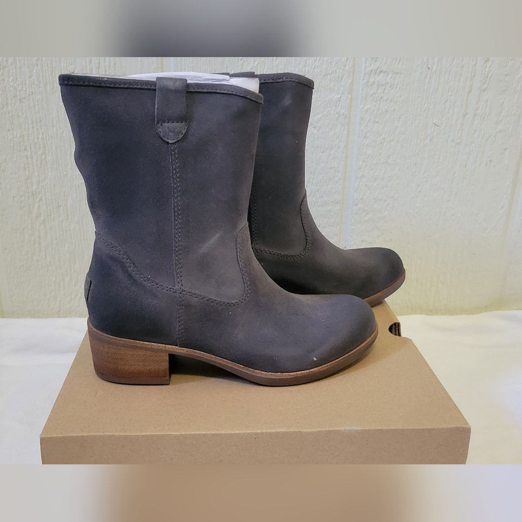Ugg Rioni Dark Gray Suede Boots